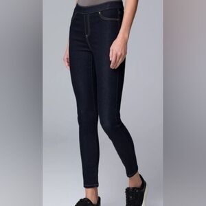 Simply Vera Vera Wang Dark Blue Skinny Jean Leggings